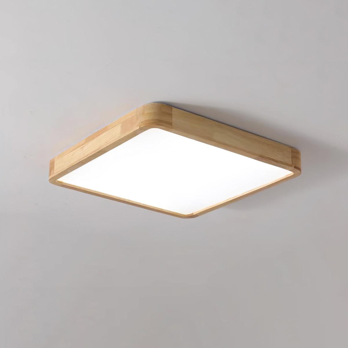 Lustra Ceiling Light Wooden Geometric LED-Neutral Decor