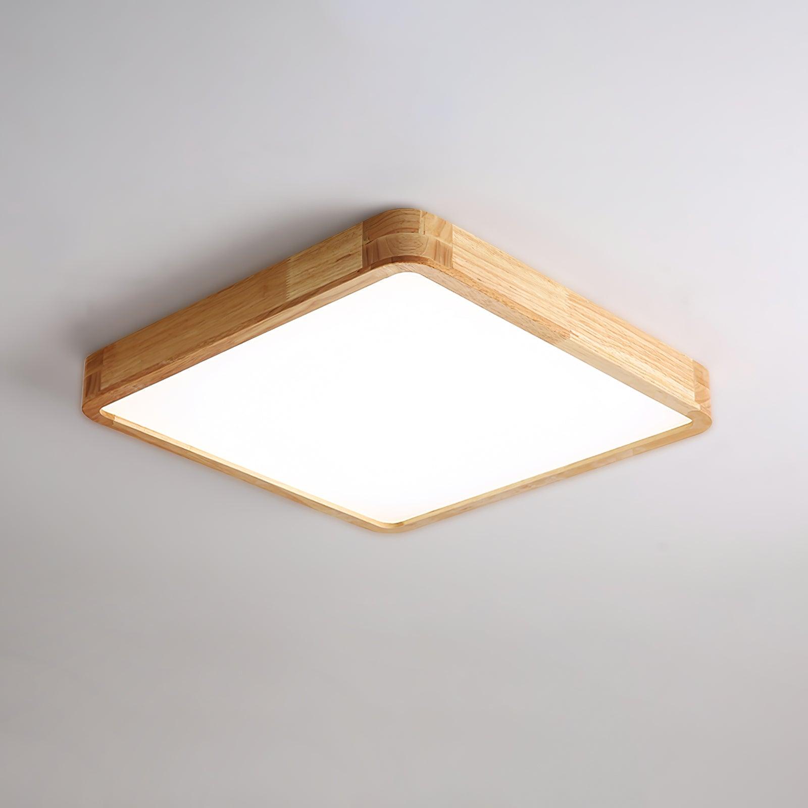 Lustra Ceiling Light Wooden Geometric LED-Neutral Decor