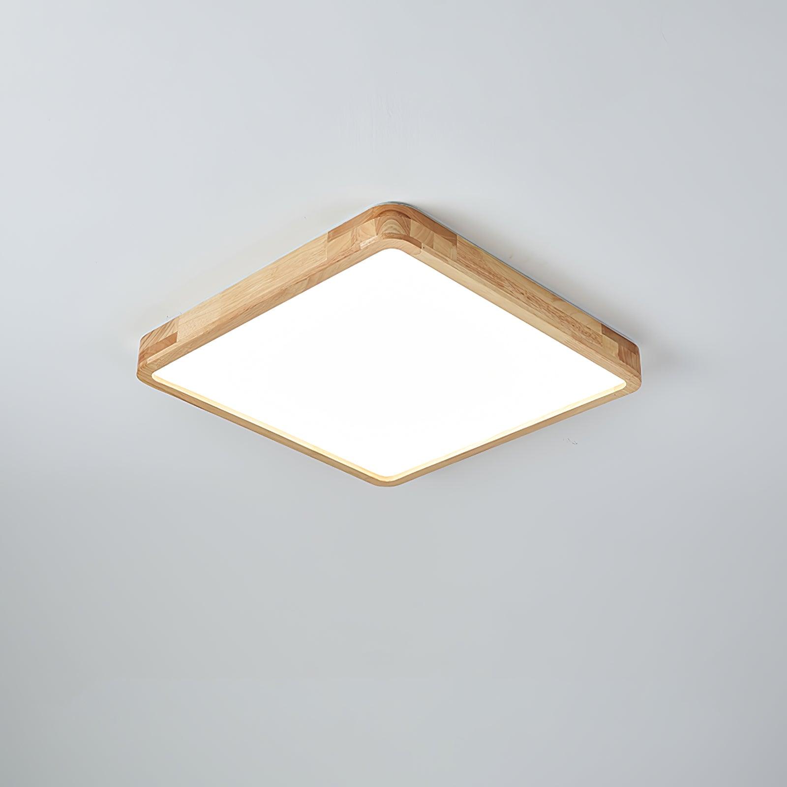 Lustra Ceiling Light Wooden Geometric LED-Neutral Decor