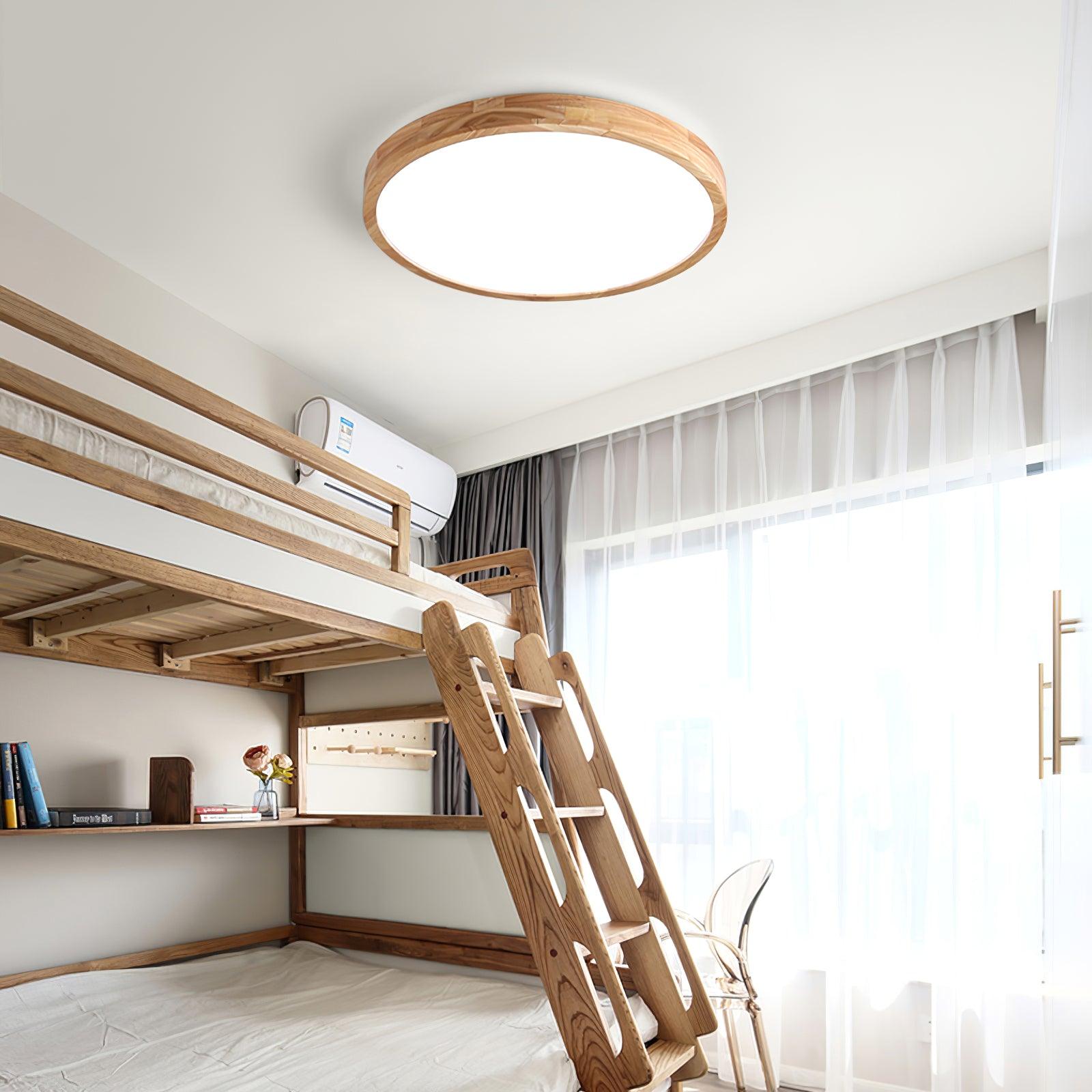 Lustra Ceiling Light Wooden Geometric LED-Neutral Decor