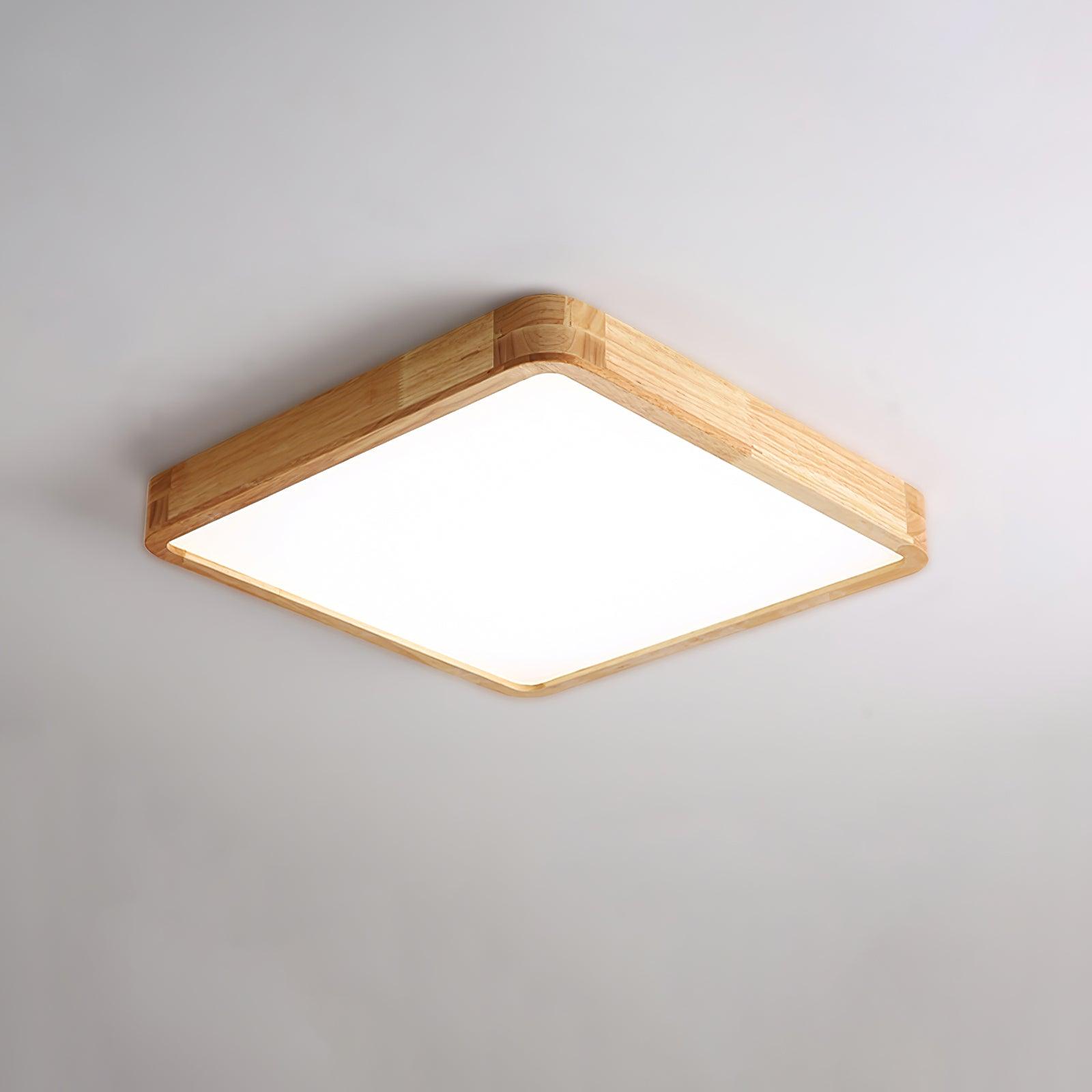 Lustra Ceiling Light Wooden Geometric LED-Neutral Decor