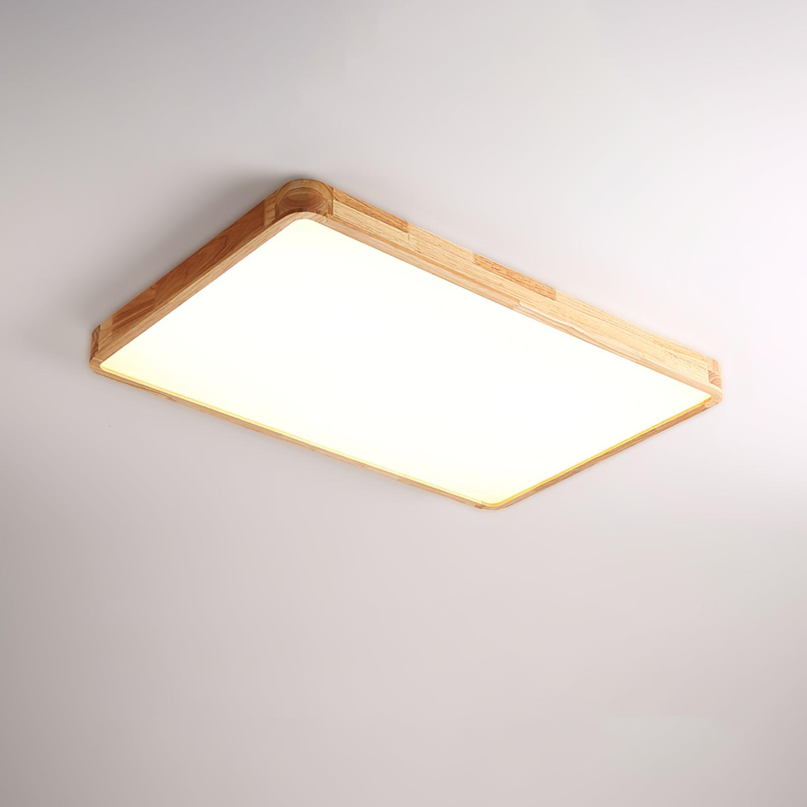 Lustra Ceiling Light Wooden Geometric LED-Neutral Decor