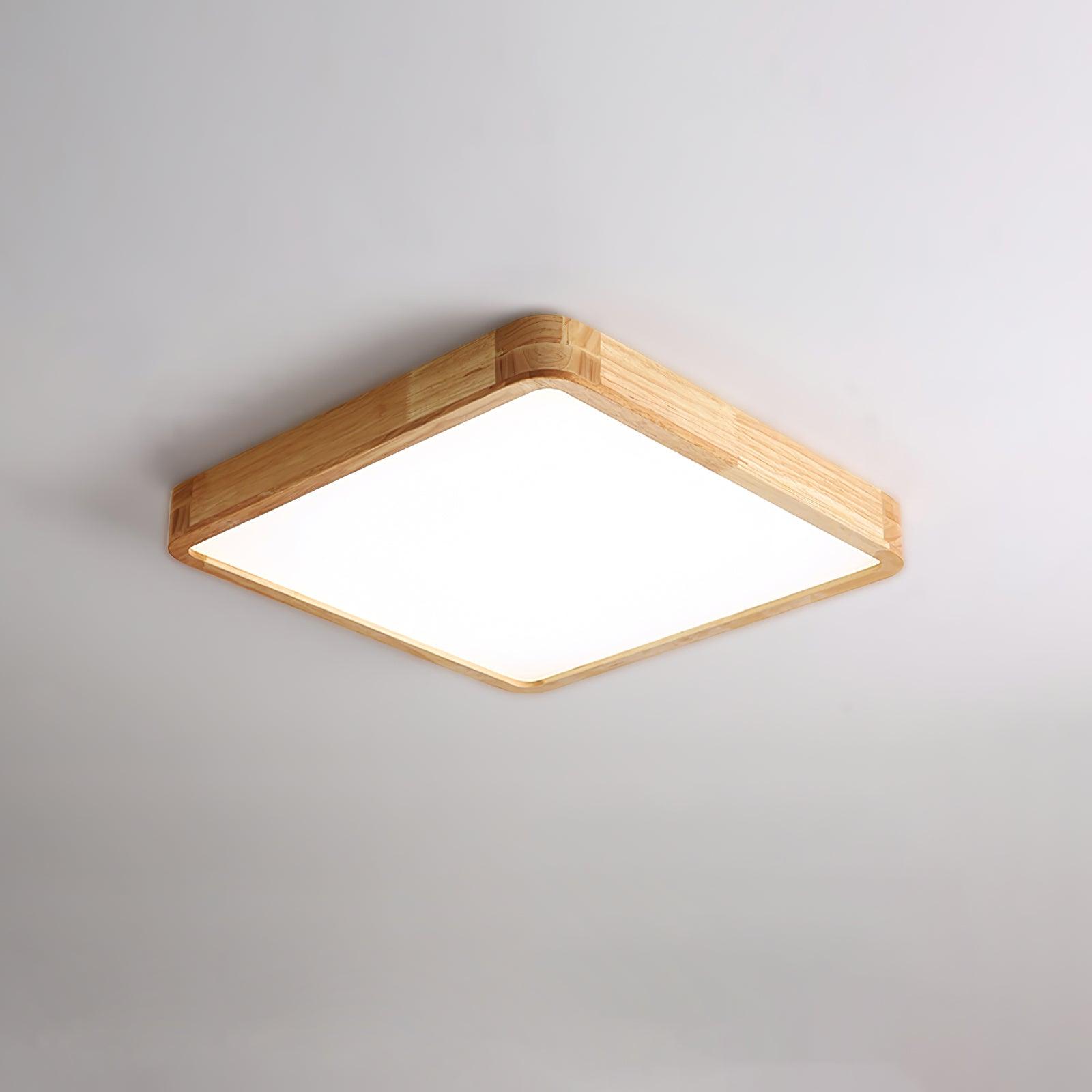 Lustra Ceiling Light Wooden Geometric LED-Neutral Decor