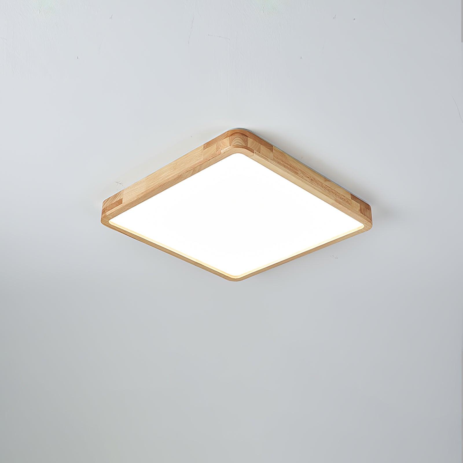 Lustra Ceiling Light Wooden Geometric LED-Neutral Decor