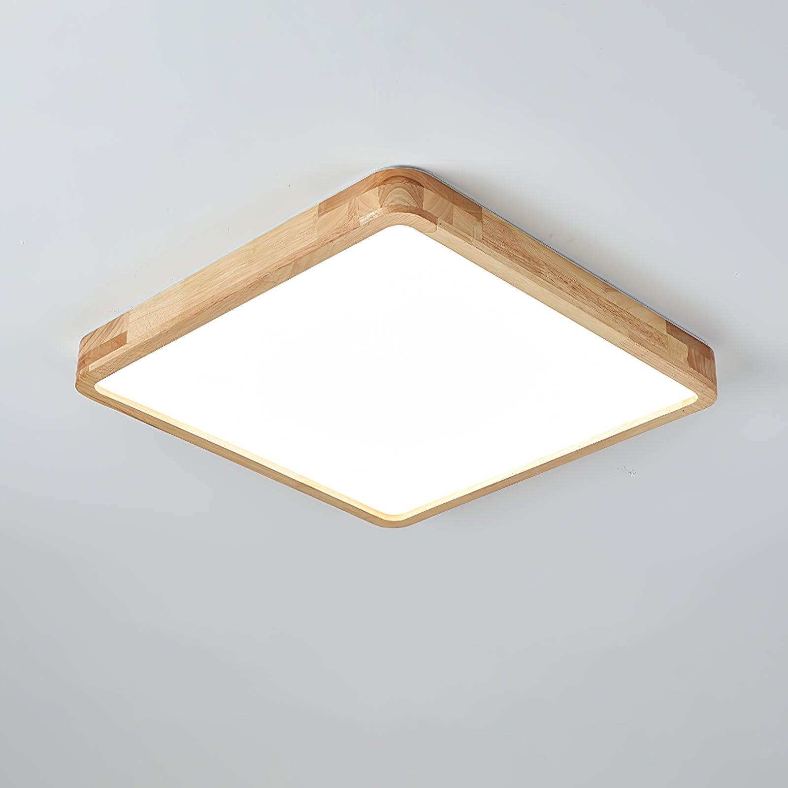 Lustra Ceiling Light Wooden Geometric LED-Neutral Decor
