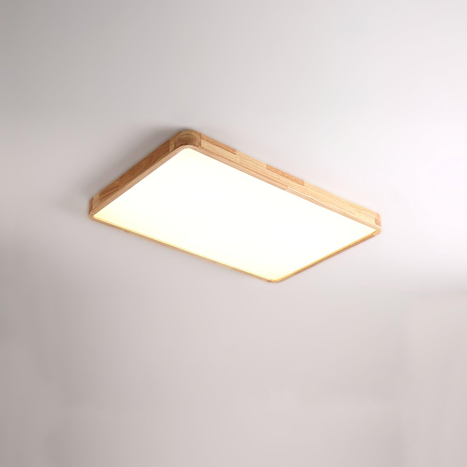 Lustra Ceiling Light Wooden Geometric LED-Neutral Decor