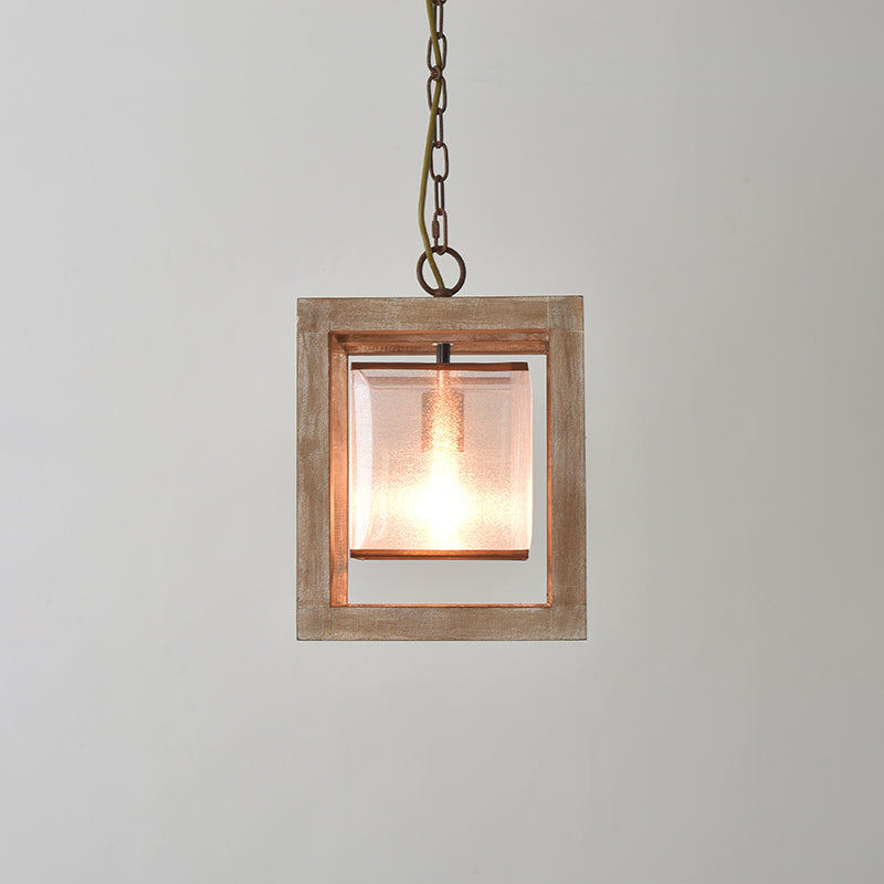 Vireon Wooden Globe Pendant Lamp