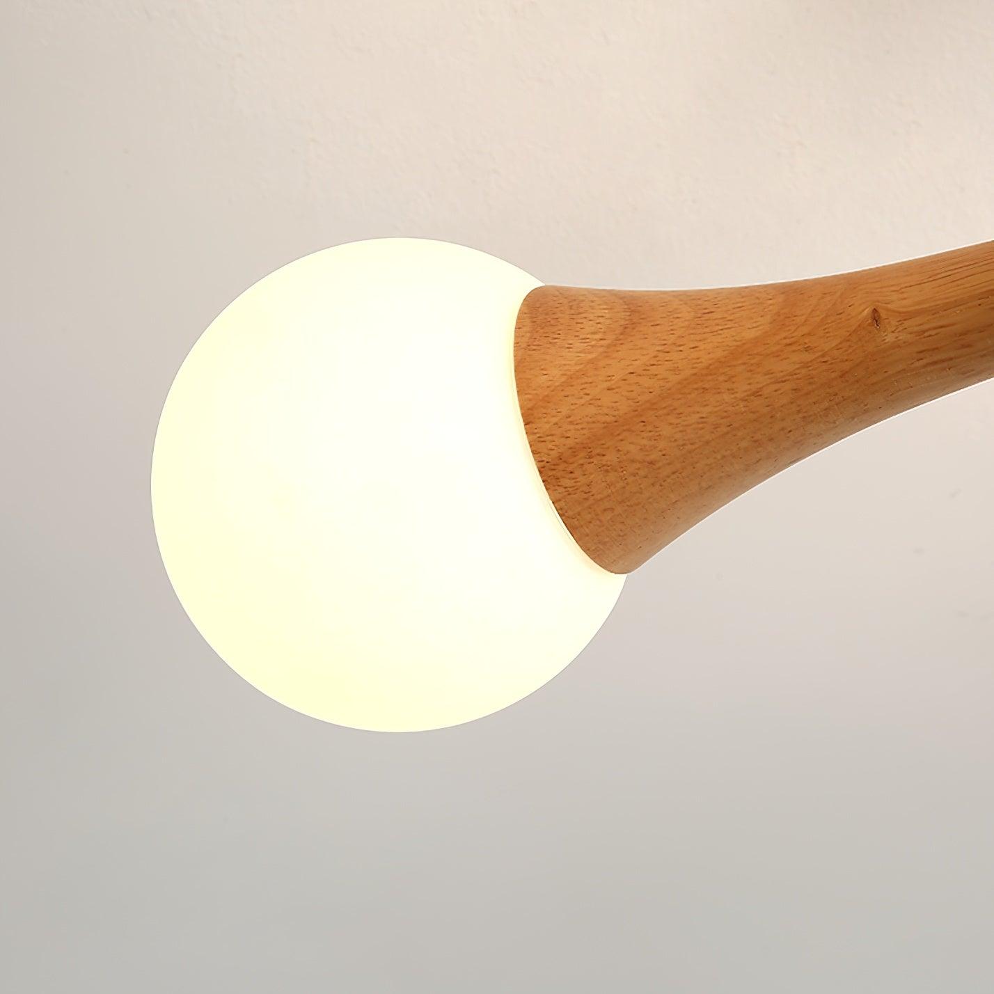 Drae Chandelier Wooden Globe Retro-Neutral Decor