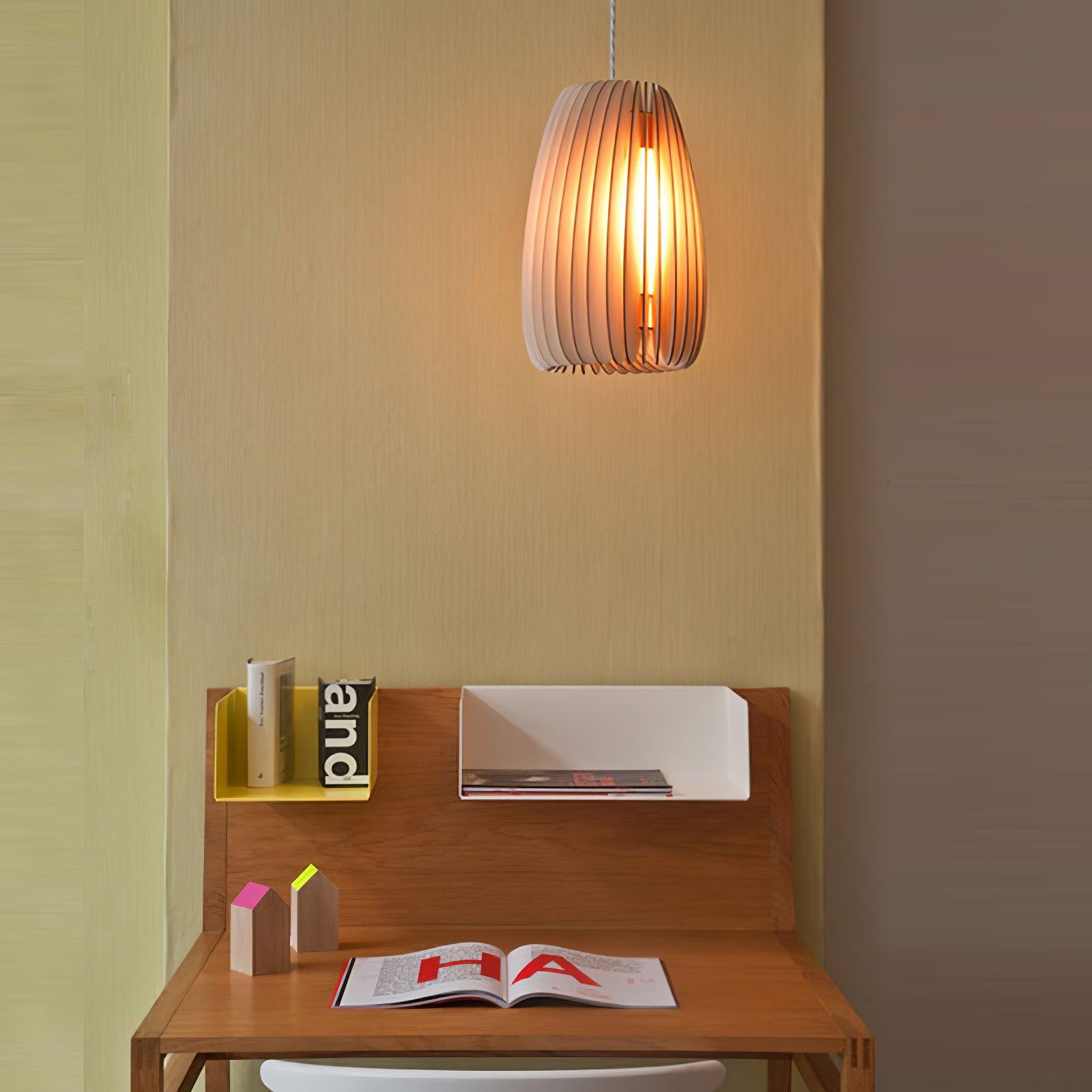Jior Elegance Unique Orb Wooden Pendant Lamp-Neutral Decor