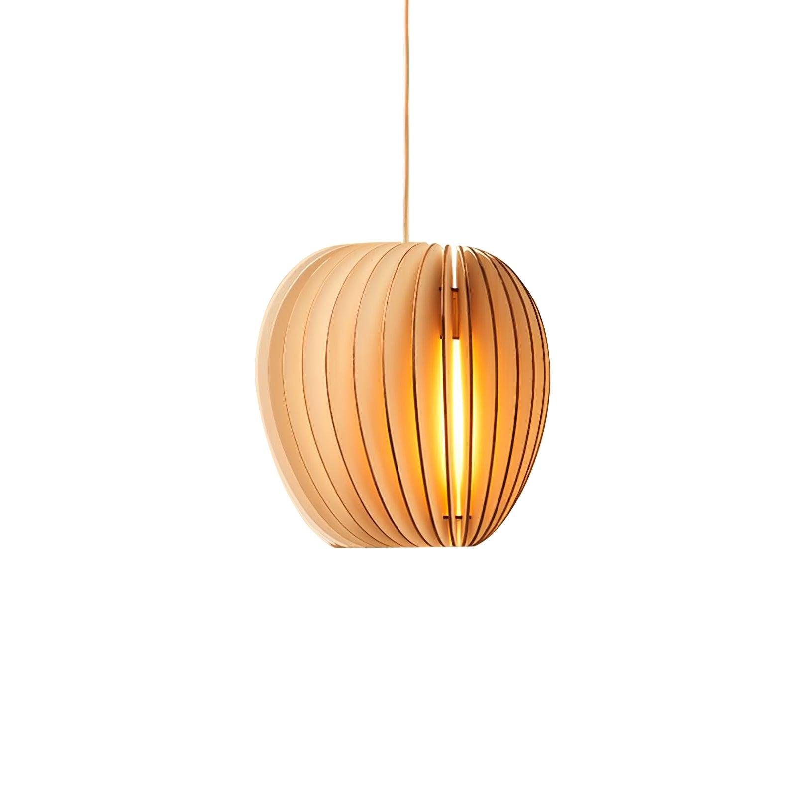 Jior Elegance Unique Orb Wooden Pendant Lamp-Neutral Decor