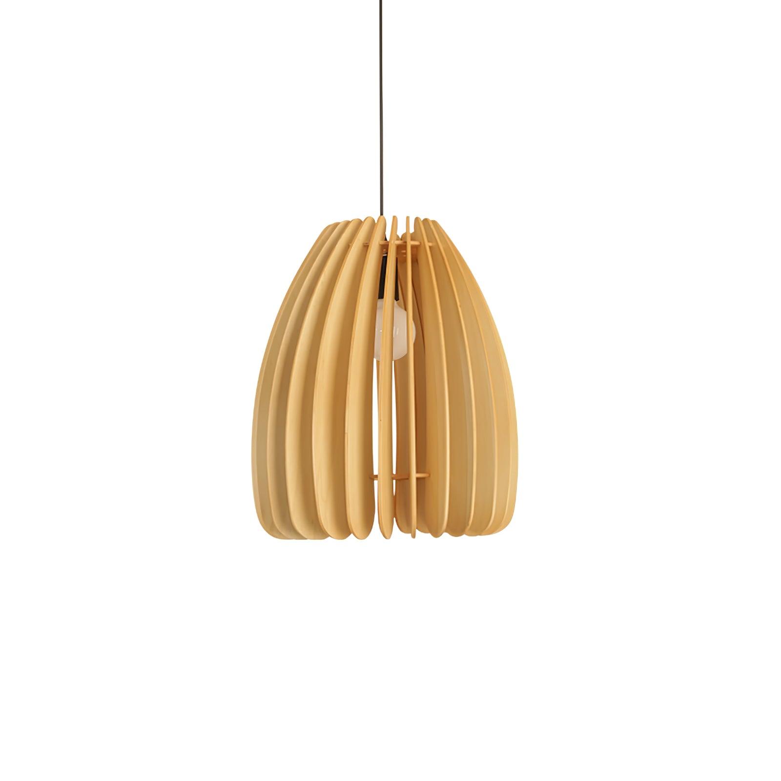 Jior Elegance Unique Orb Wooden Pendant Lamp-Neutral Decor