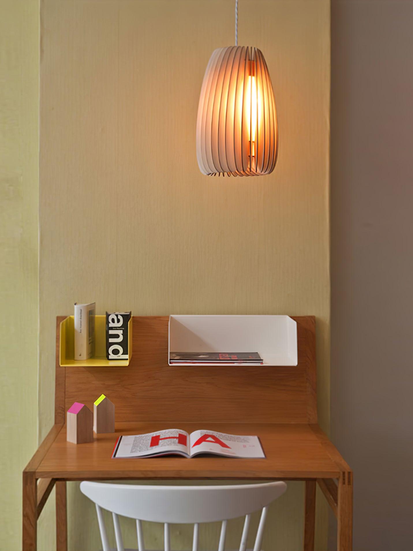 Jior Elegance Unique Orb Wooden Pendant Lamp-Neutral Decor