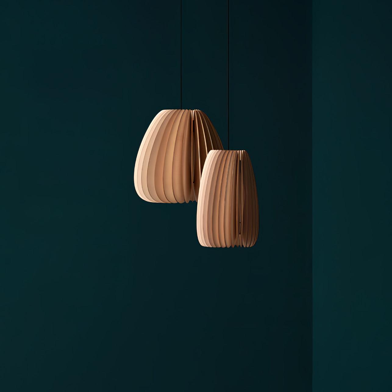 Jior Elegance Unique Orb Wooden Pendant Lamp-Neutral Decor