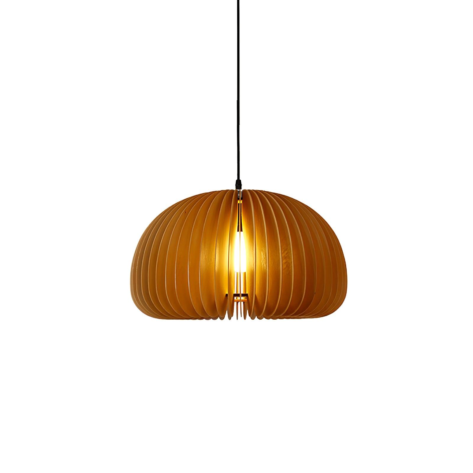 Jior Elegance Unique Orb Wooden Pendant Lamp-Neutral Decor
