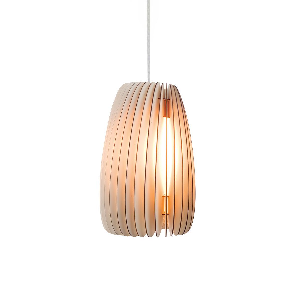Jior Elegance Unique Orb Wooden Pendant Lamp-Neutral Decor