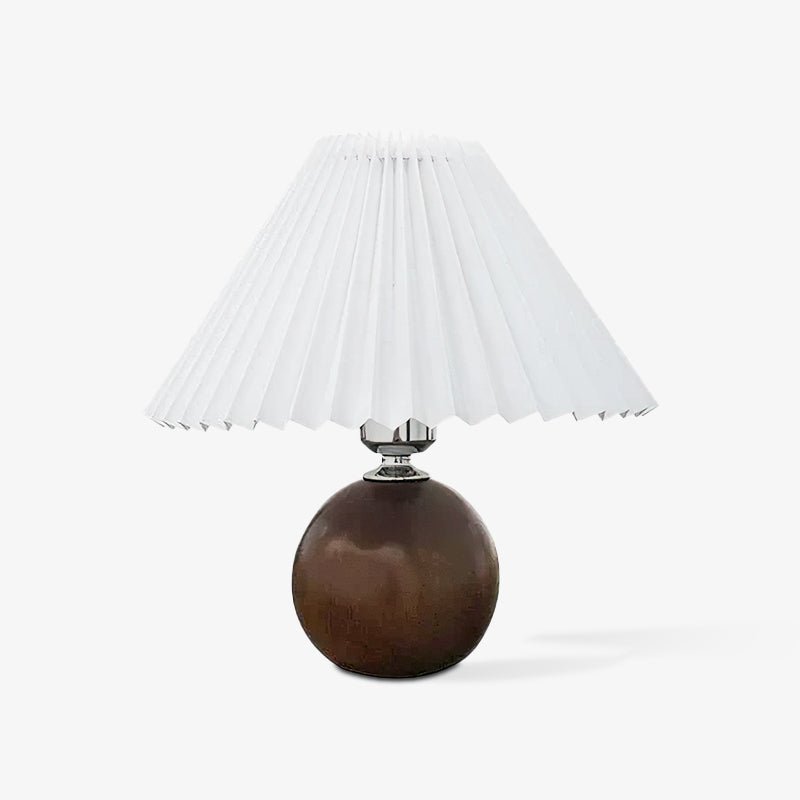 Zesilon Wooden Ball Table Lamp-Neutral Decor