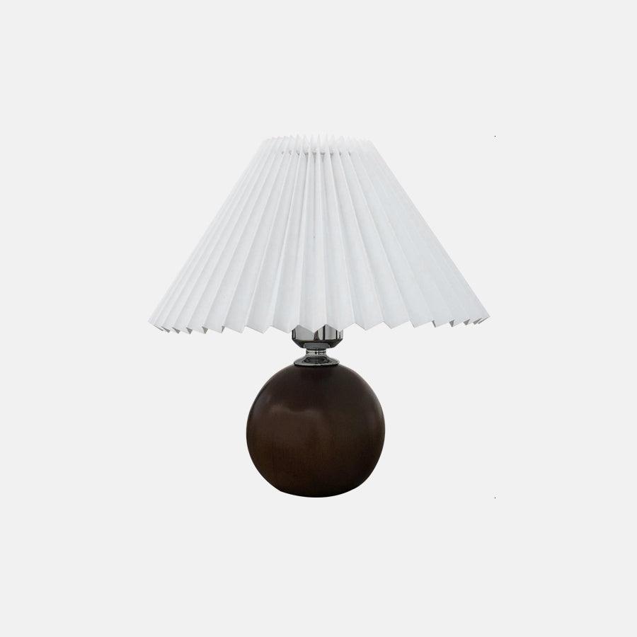 Zesilon Wooden Ball Table Lamp-Neutral Decor