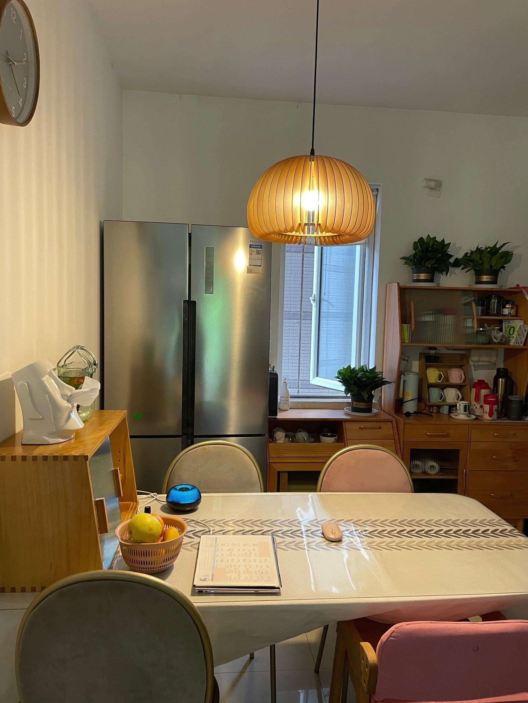 Enoris Wood Retro Pendant Lights-Neutral Decor