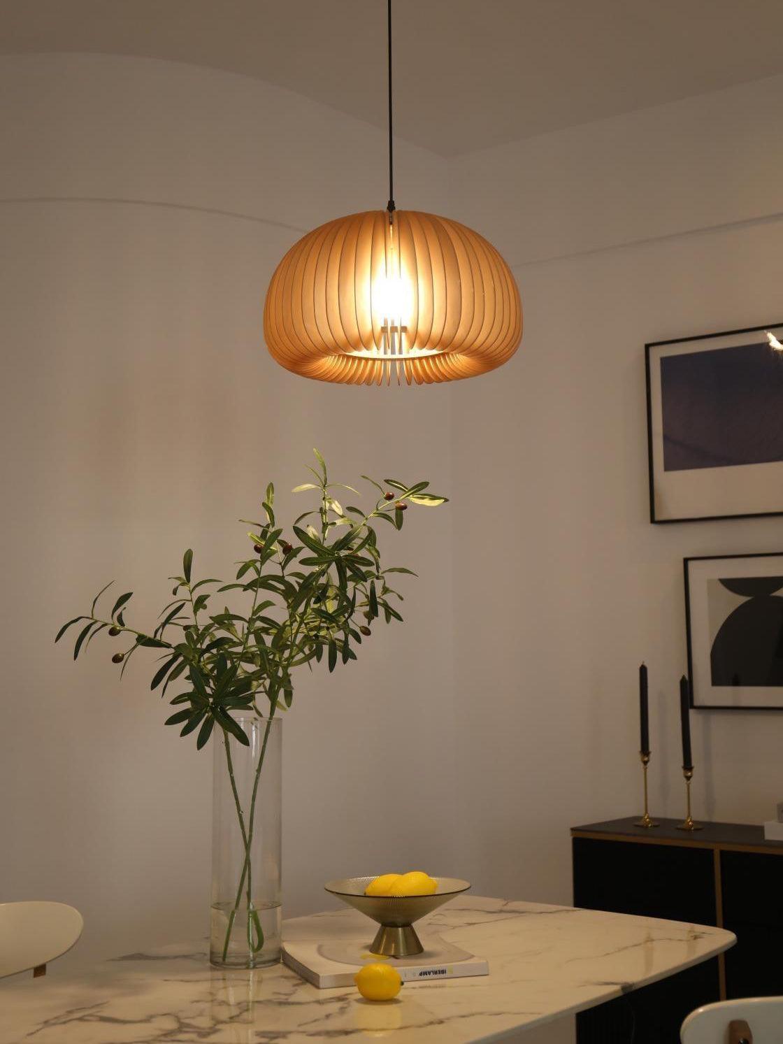 Enoris Wood Retro Pendant Lights-Neutral Decor