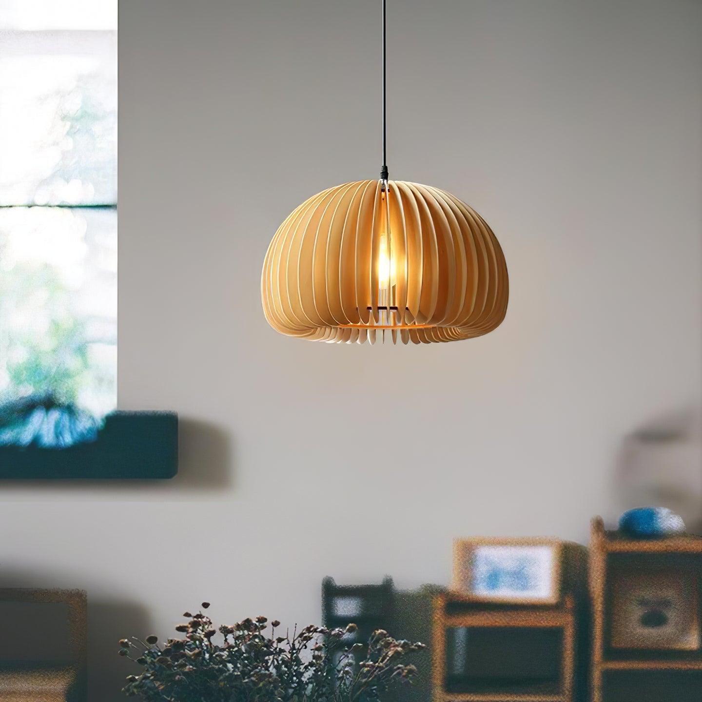 Enoris Wood Retro Pendant Lights-Neutral Decor