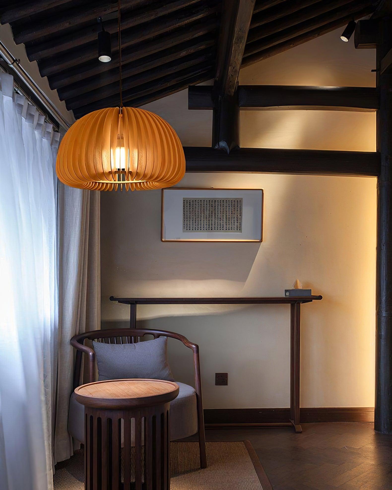 Enoris Wood Retro Pendant Lights-Neutral Decor