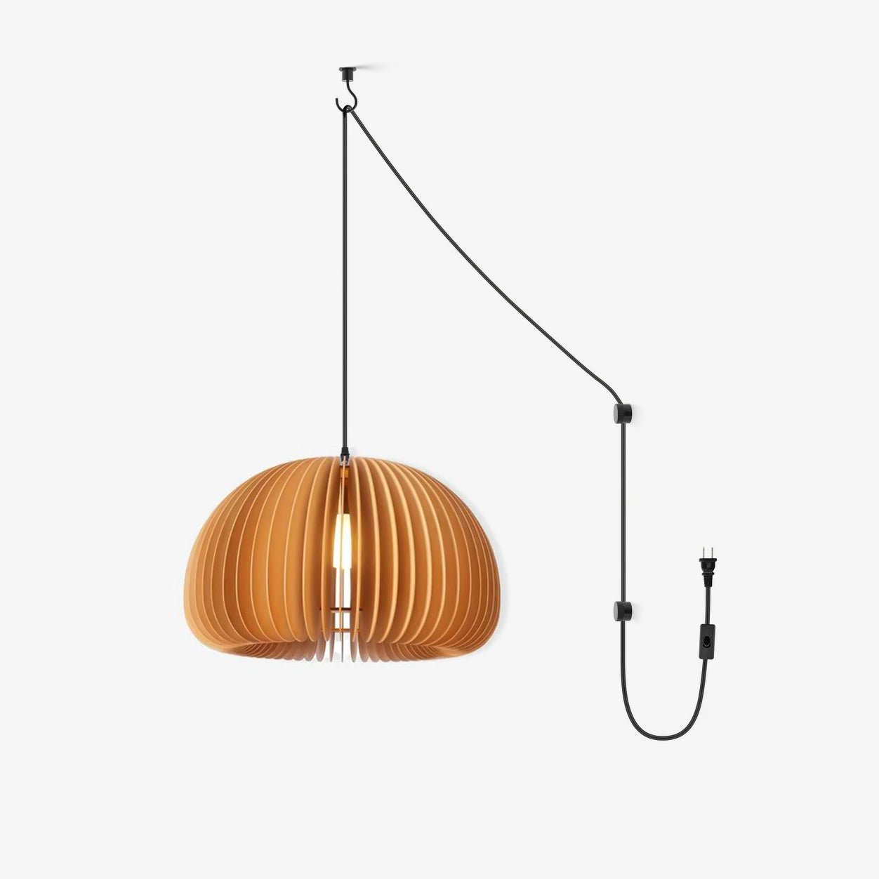 Enoris Wood Retro Pendant Lights-Neutral Decor