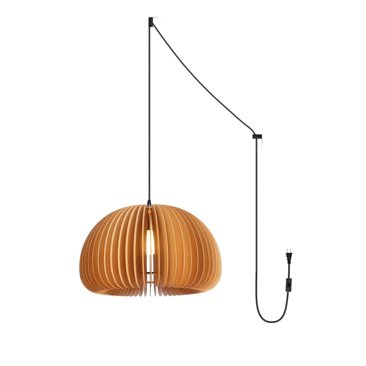 Enoris Wood Retro Pendant Lights-Neutral Decor