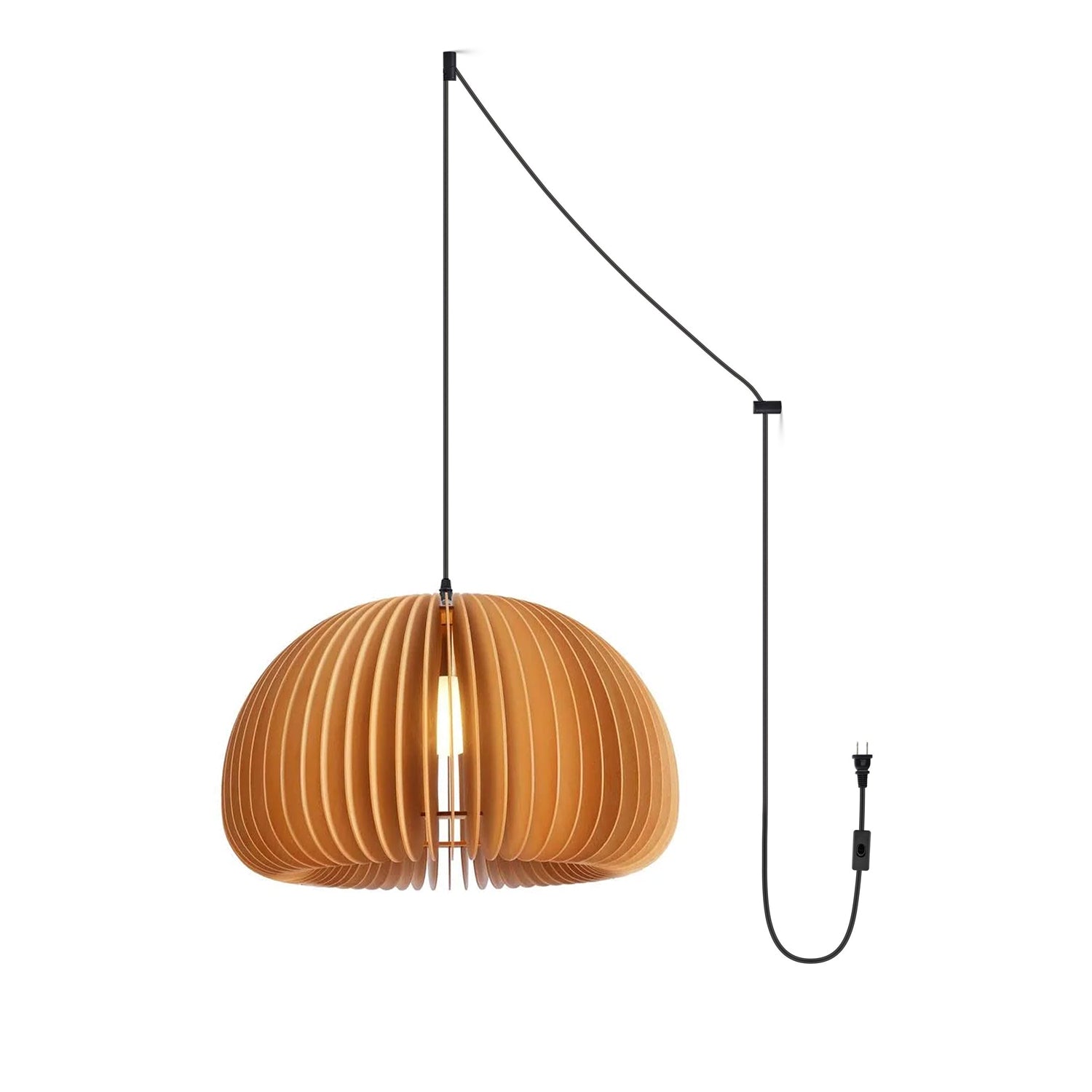 Enoris Wood Retro Pendant Lights-Neutral Decor
