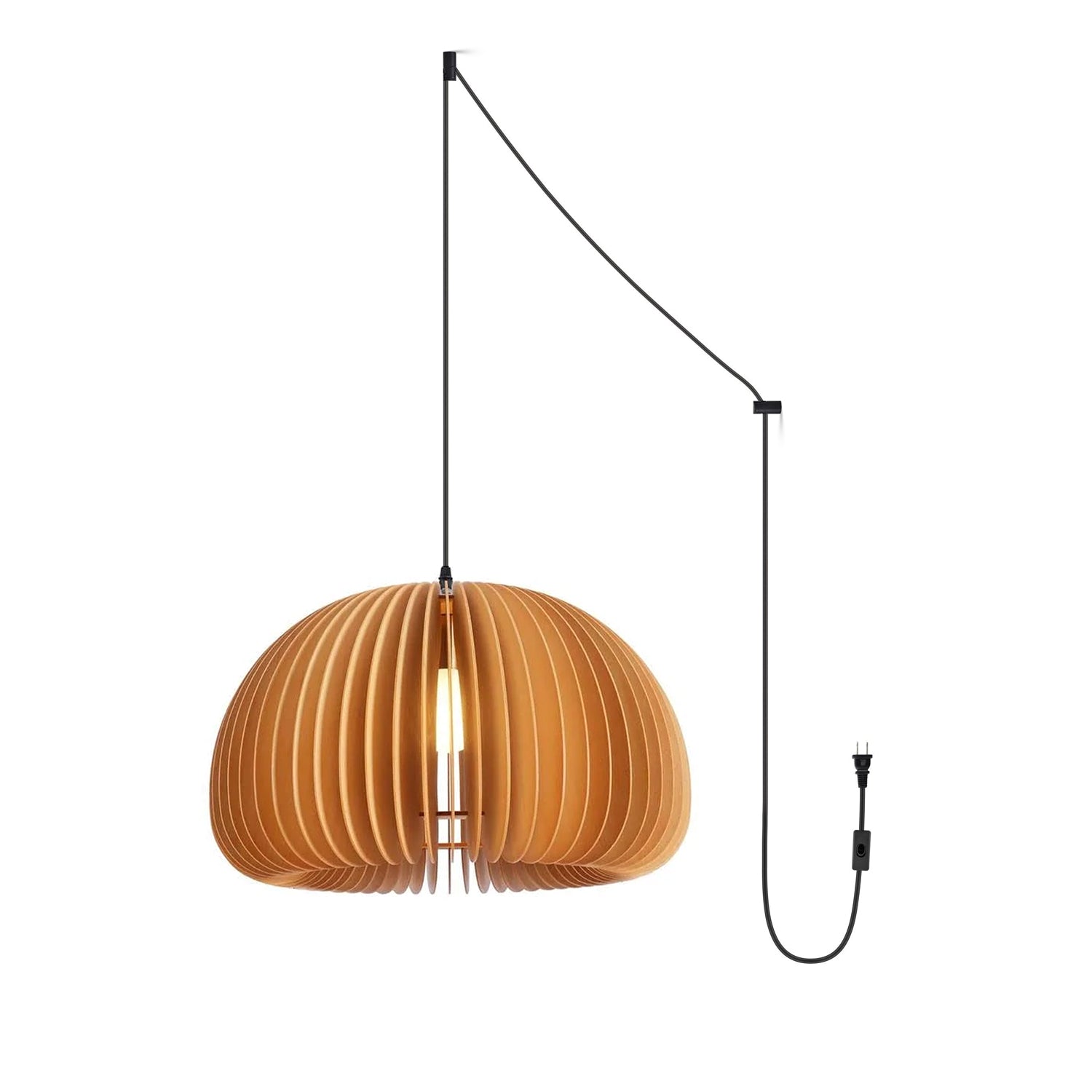 Enoris Wood Retro Pendant Lights-Neutral Decor