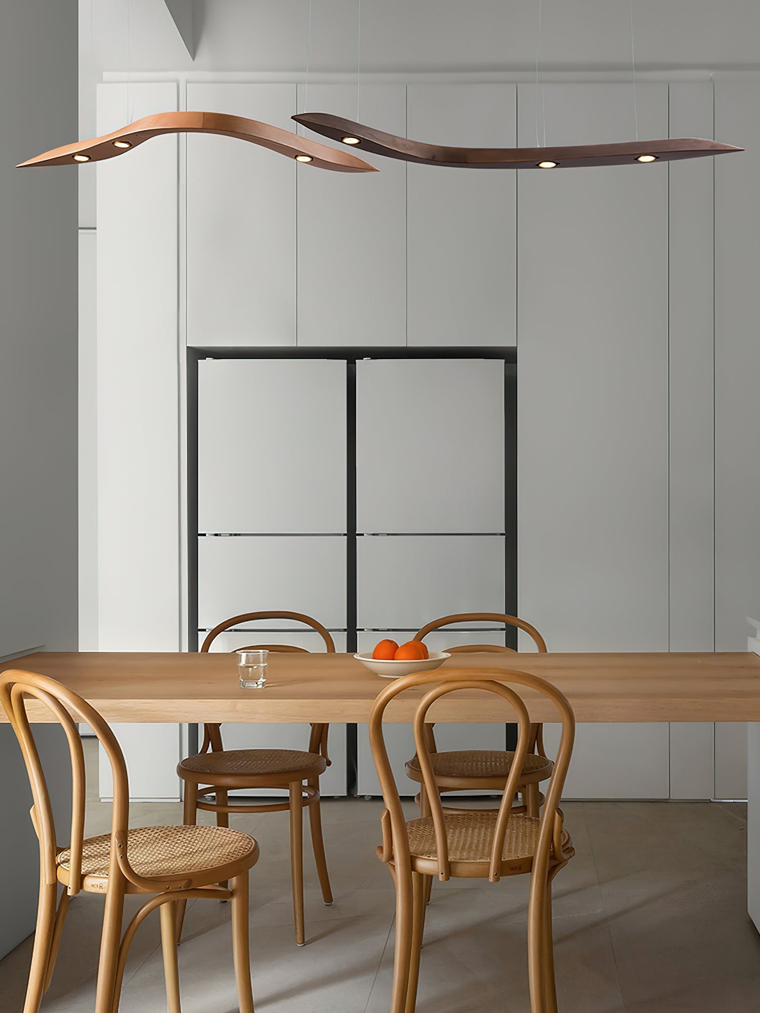Queral Flow Minimalist Wood Pendant Lamp-Neutral Decor