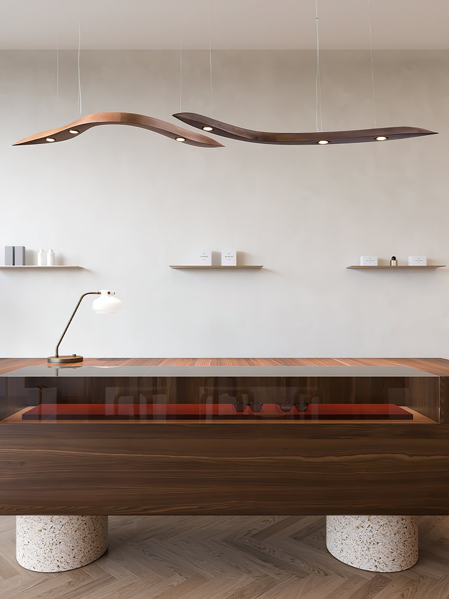 Queral Flow Minimalist Wood Pendant Lamp-Neutral Decor
