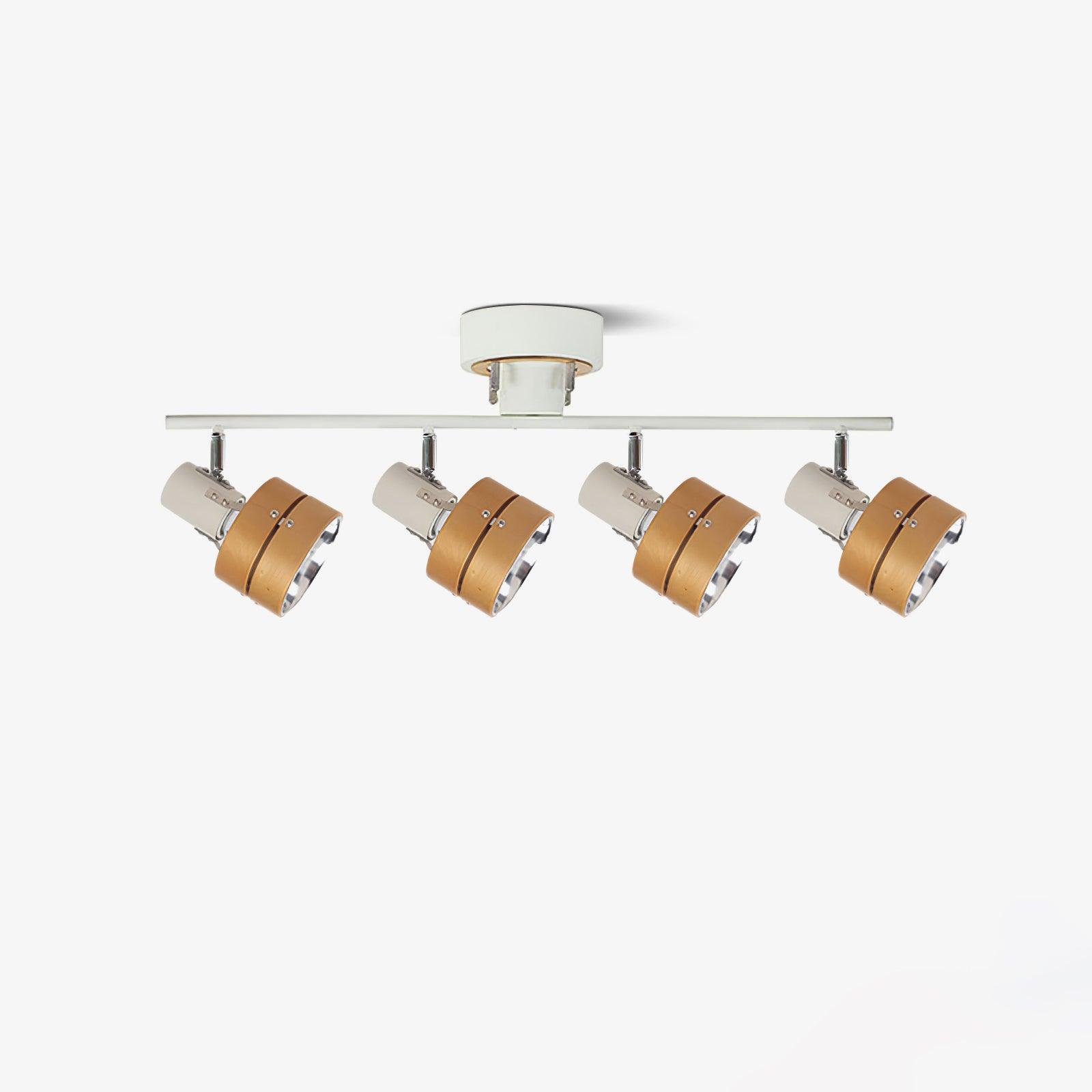 Elsorila Elegance Adjustable Spot Wooden Ceiling Lamp-Neutral Decor