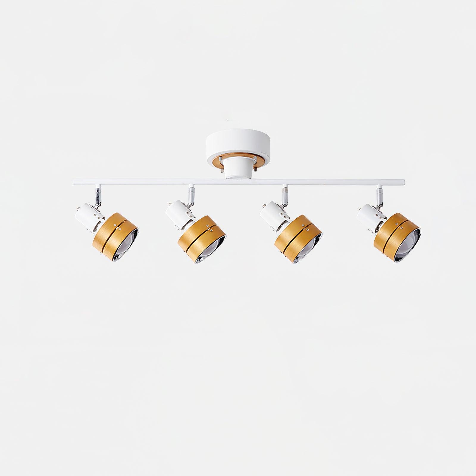 Elsorila Elegance Adjustable Spot Wooden Ceiling Lamp-Neutral Decor