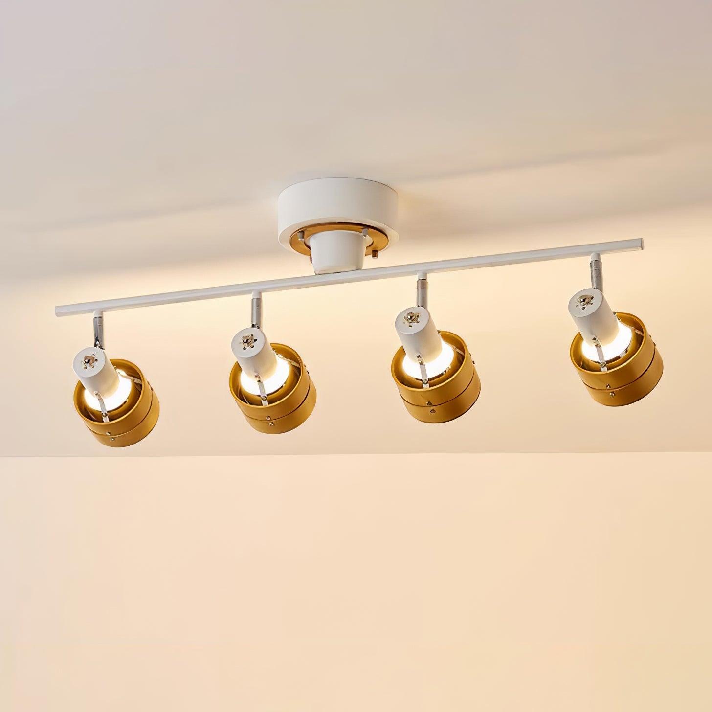 Elsorila Elegance Adjustable Spot Wooden Ceiling Lamp-Neutral Decor