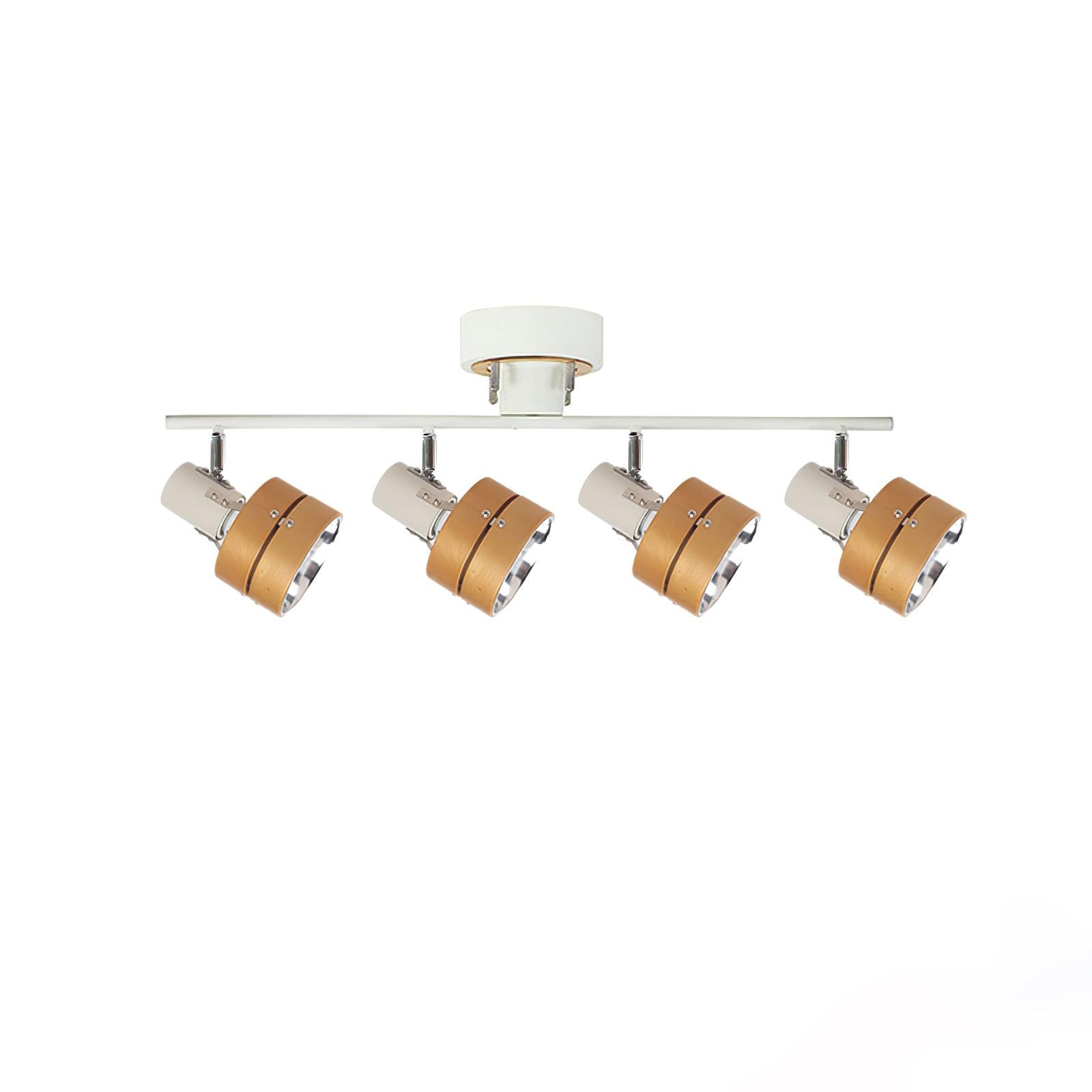 Elsorila Elegance Adjustable Spot Wooden Ceiling Lamp-Neutral Decor
