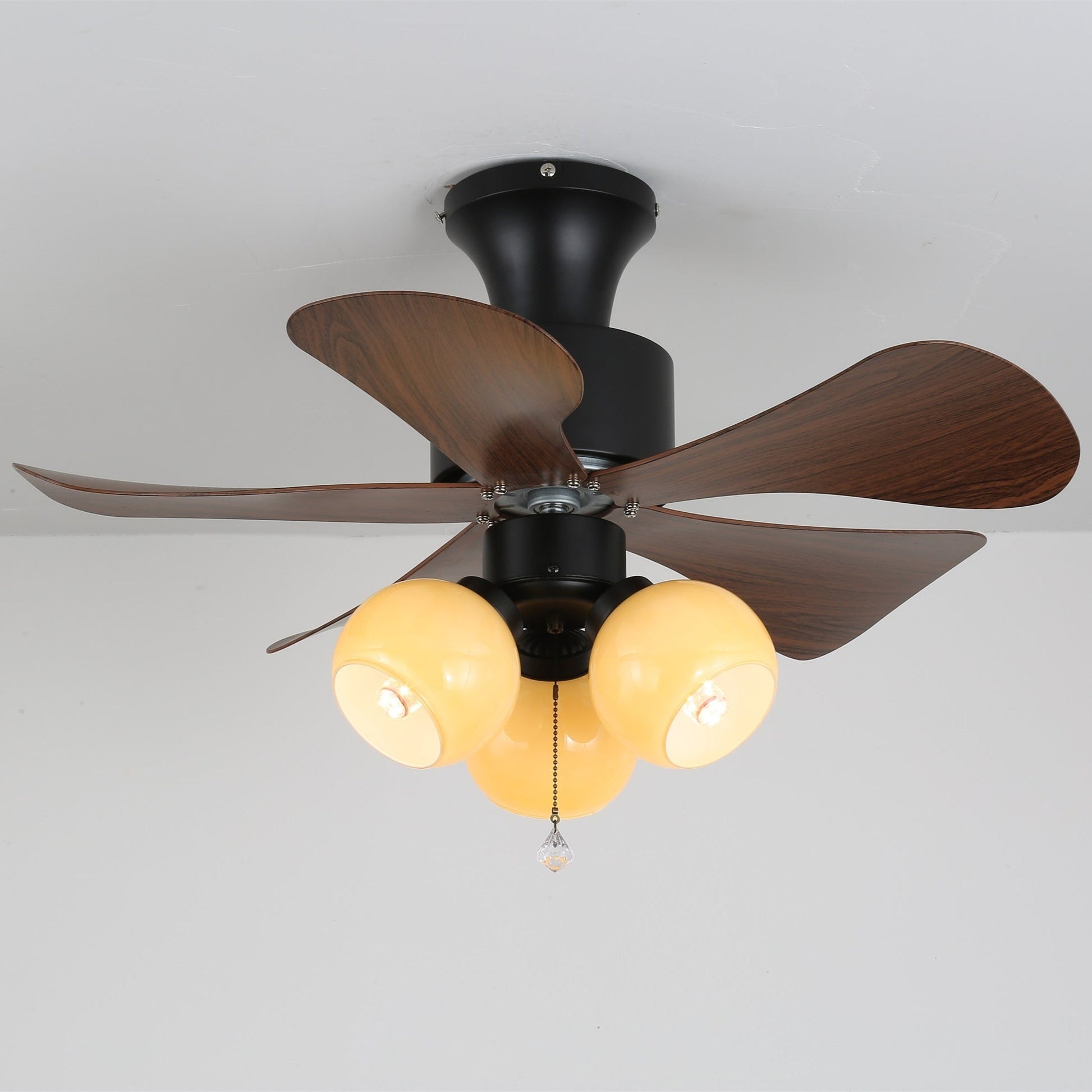 Lunara Vintage Wood Ceiling Fan Light-Neutral Decor