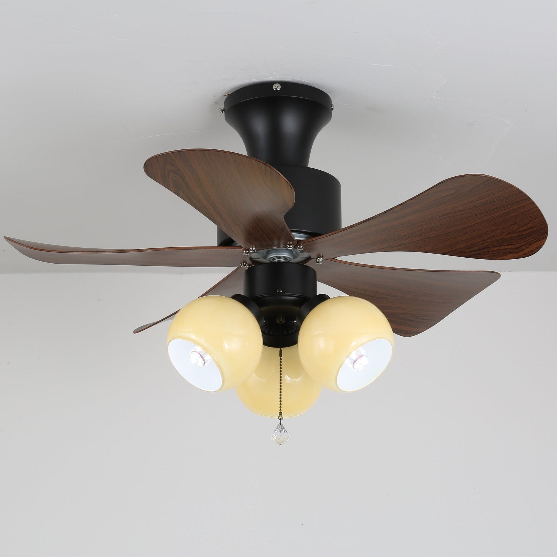 Lunara Vintage Wood Ceiling Fan Light-Neutral Decor