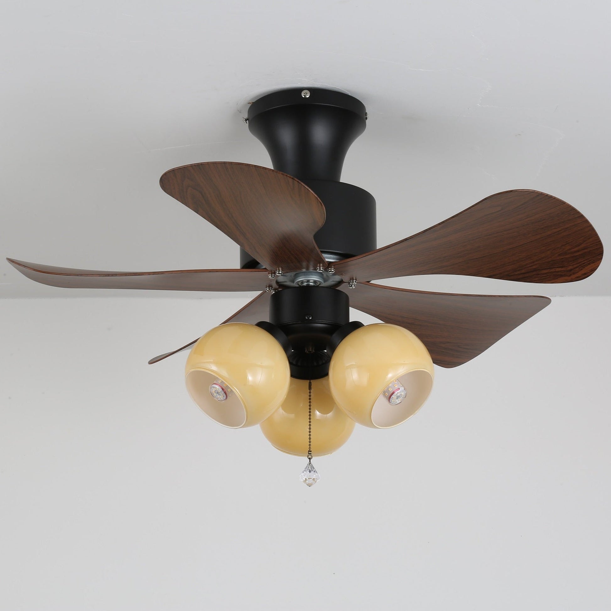 Lunara Vintage Wood Ceiling Fan Light-Neutral Decor