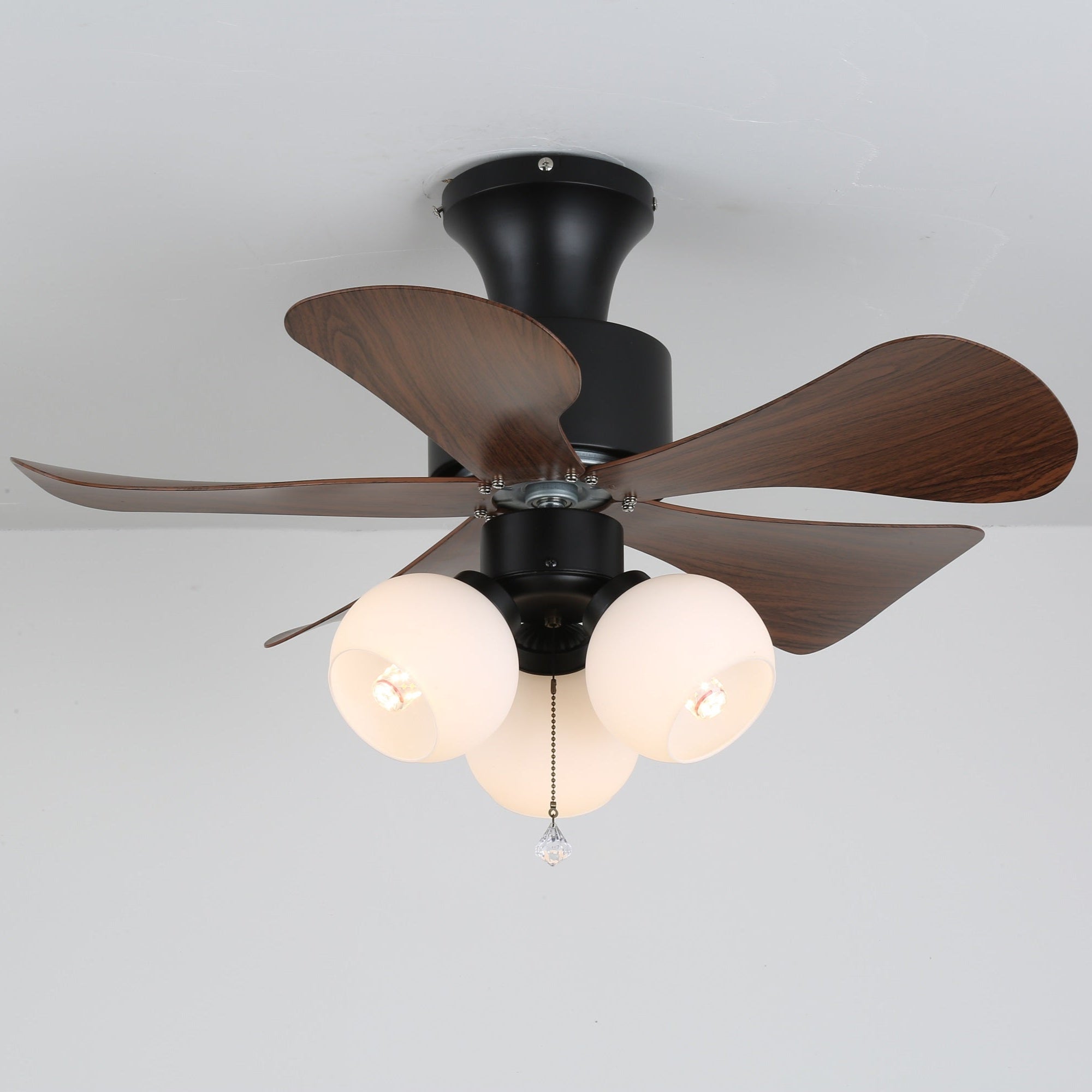 Lunara Vintage Wood Ceiling Fan Light-Neutral Decor