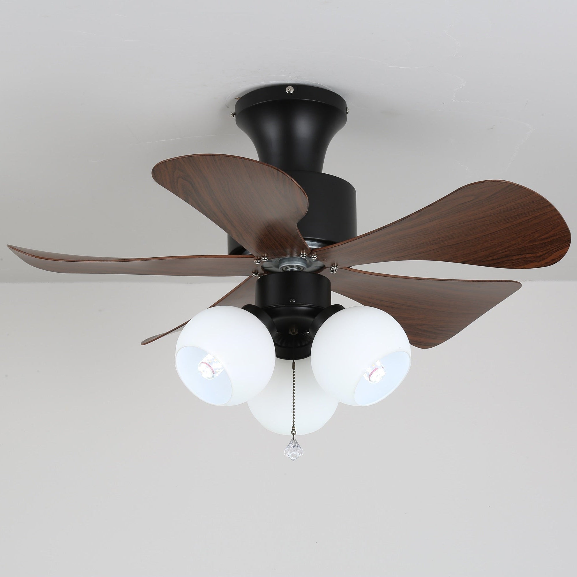 Lunara Vintage Wood Ceiling Fan Light-Neutral Decor