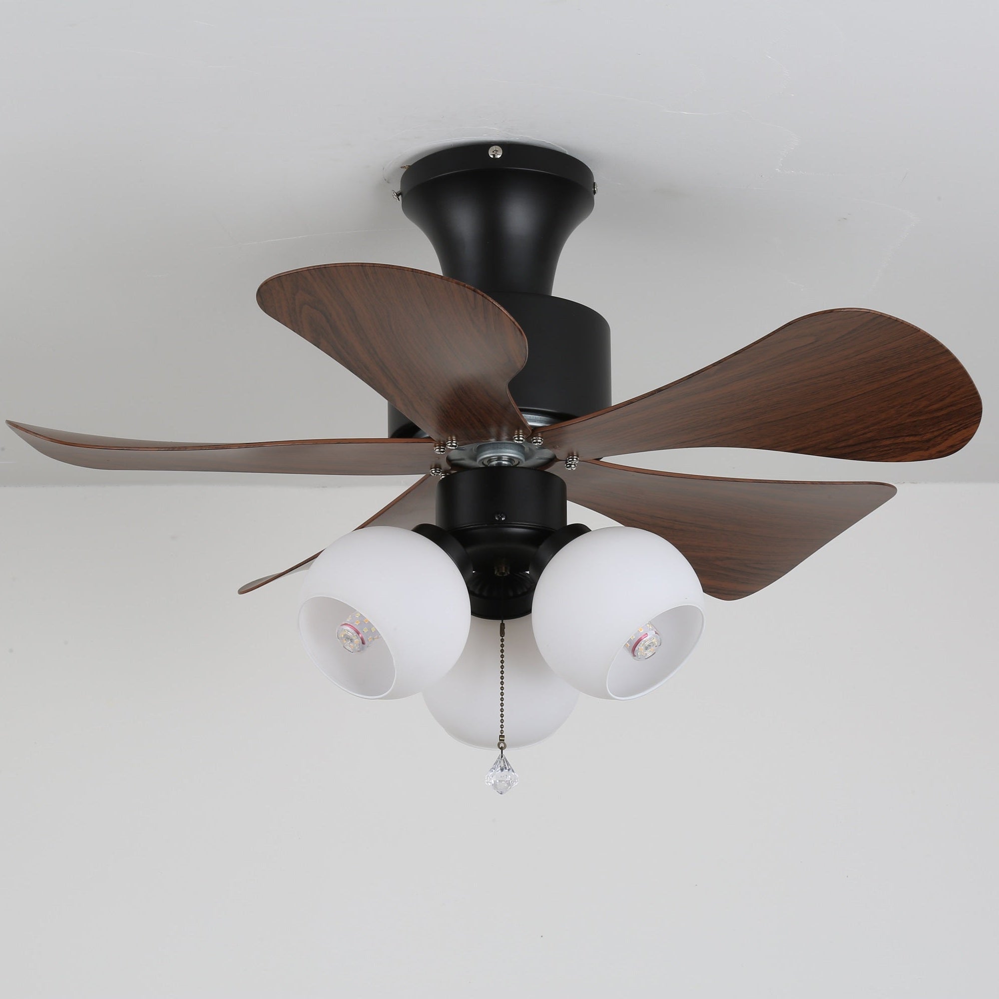 Lunara Vintage Wood Ceiling Fan Light-Neutral Decor
