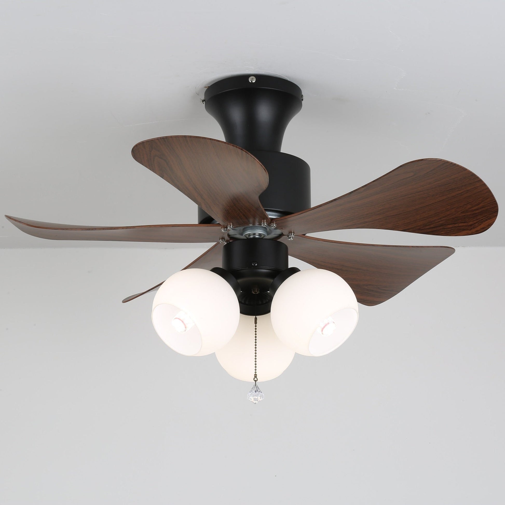 Lunara Vintage Wood Ceiling Fan Light-Neutral Decor