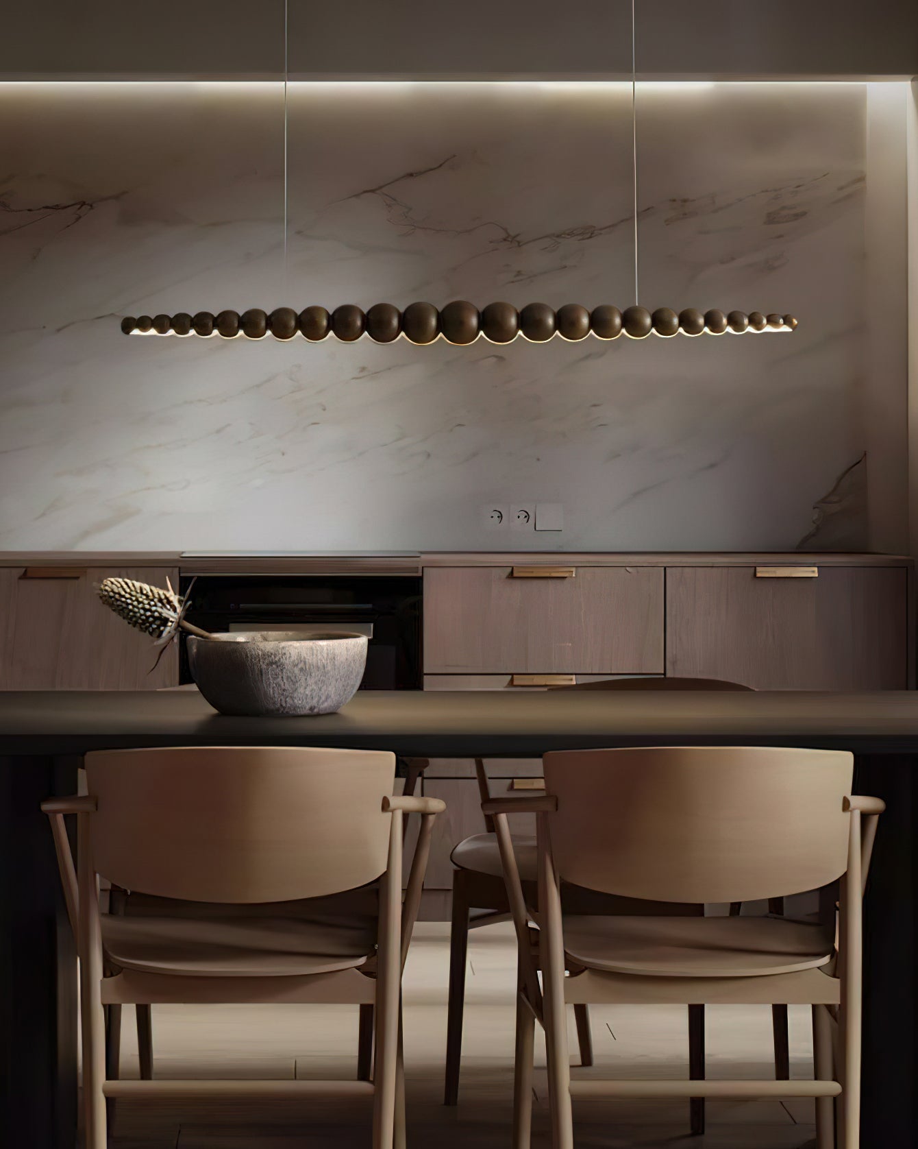 Orlanre Wood Minimalistic Pendant Light-Neutral Decor