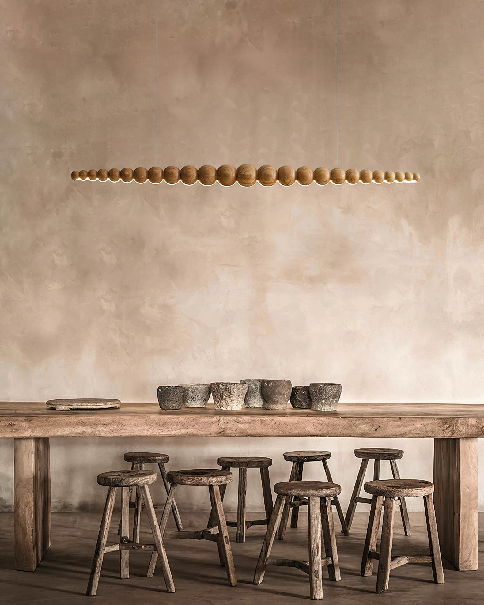 Orlanre Wood Minimalistic Pendant Light-Neutral Decor
