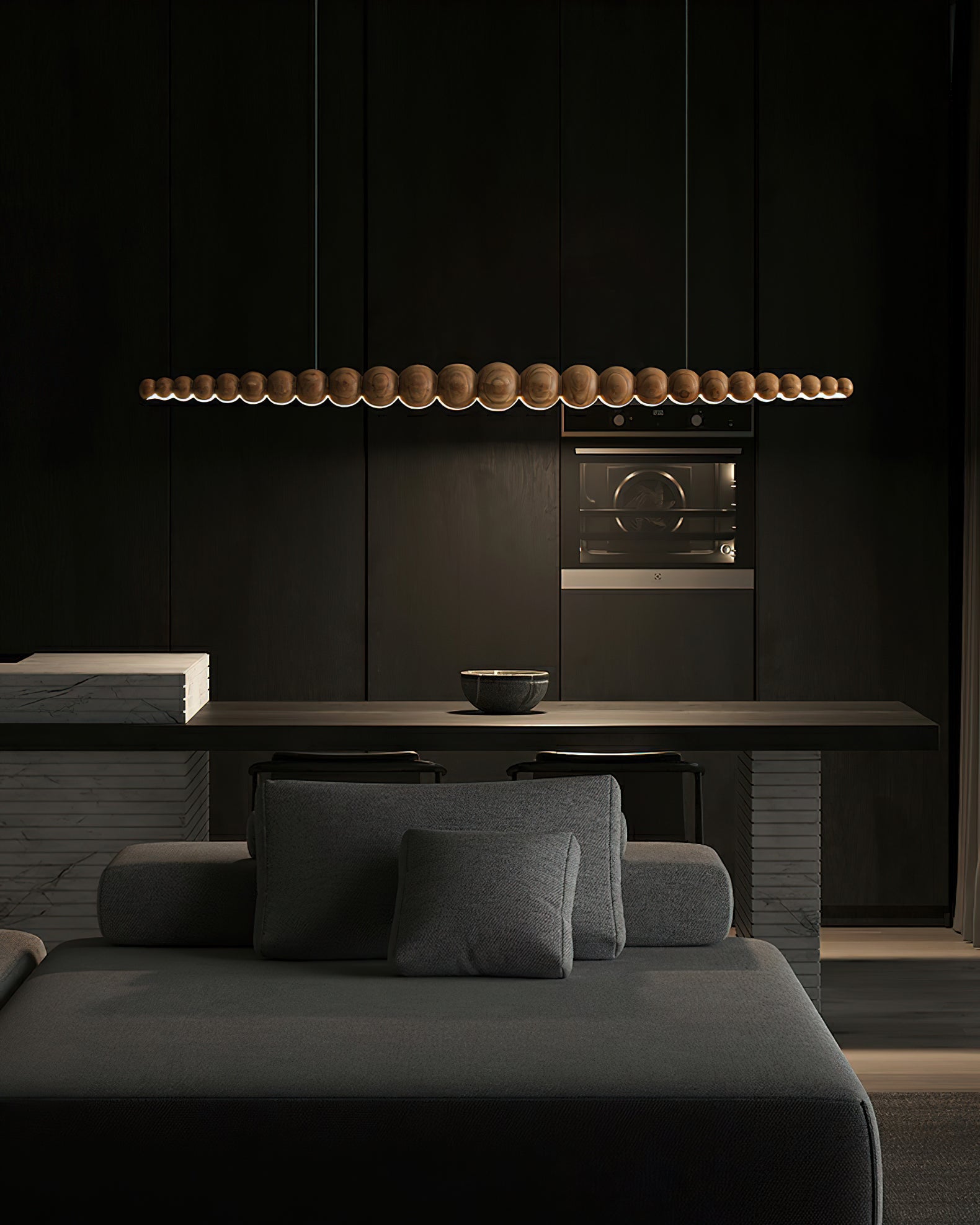Orlanre Wood Minimalistic Pendant Light-Neutral Decor