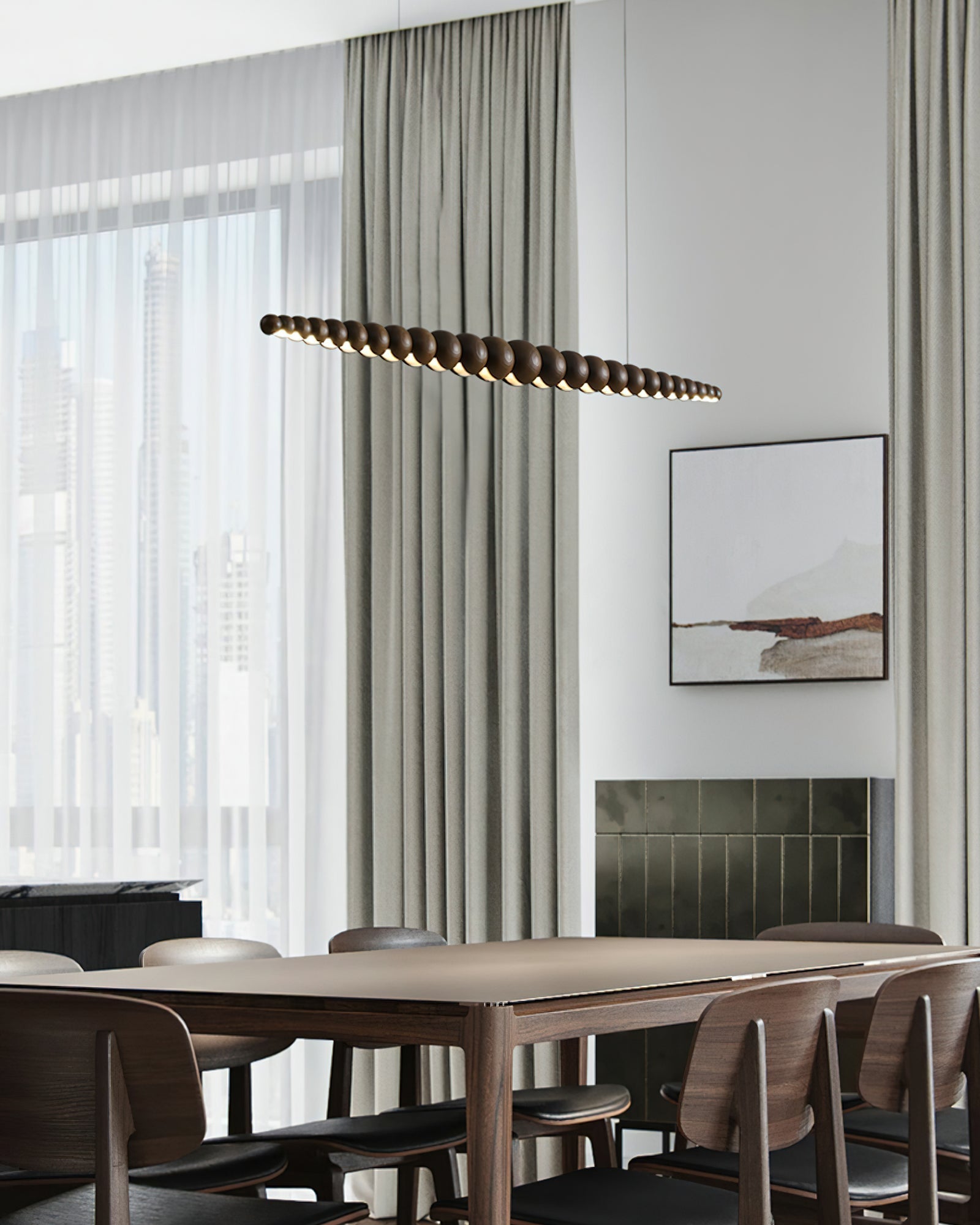 Orlanre Wood Minimalistic Pendant Light-Neutral Decor