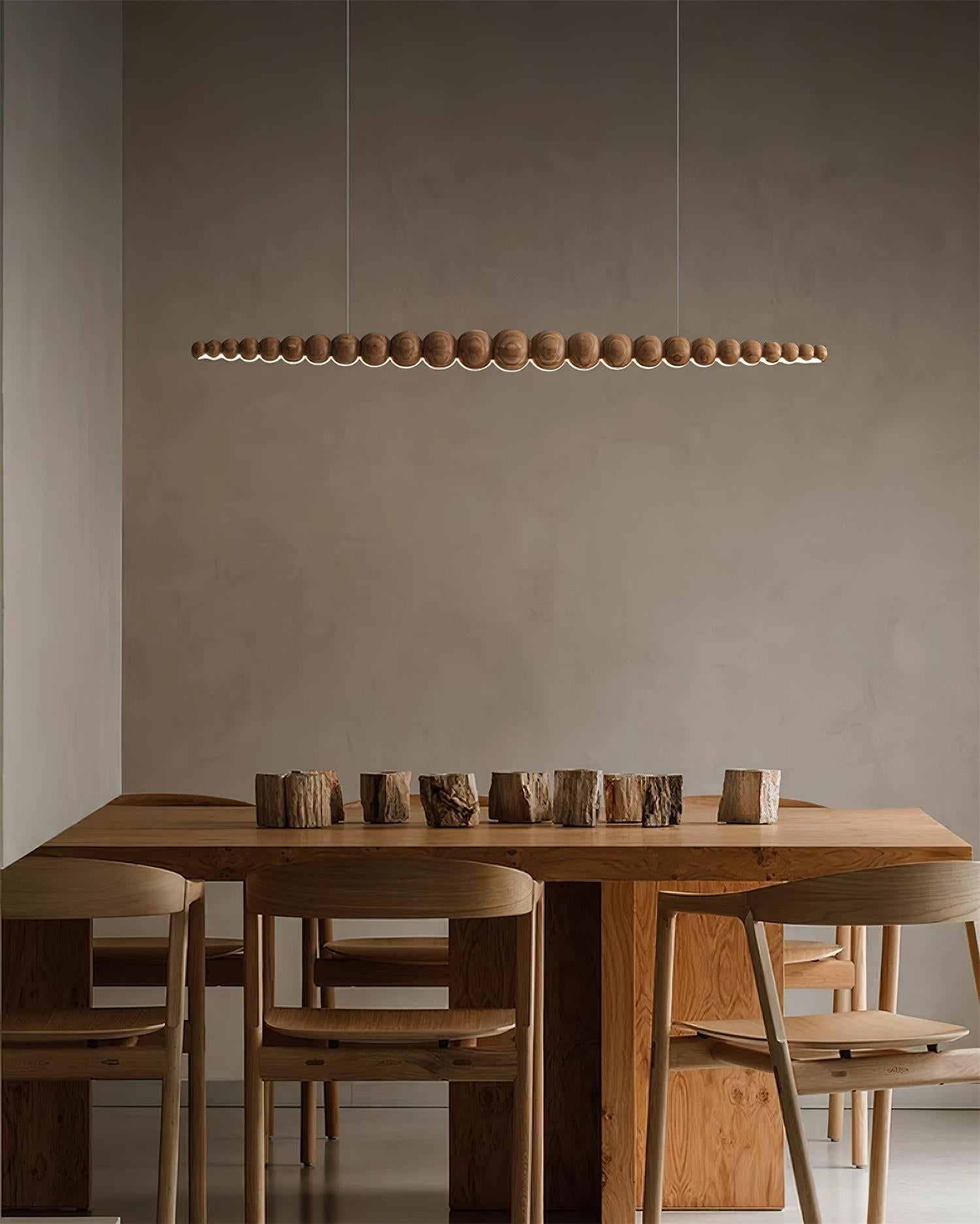 Orlanre Wood Minimalistic Pendant Light-Neutral Decor
