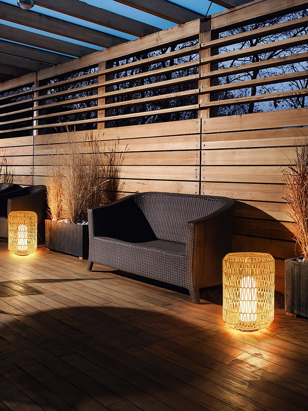 Genevieve Rattan Outdoor Table Light