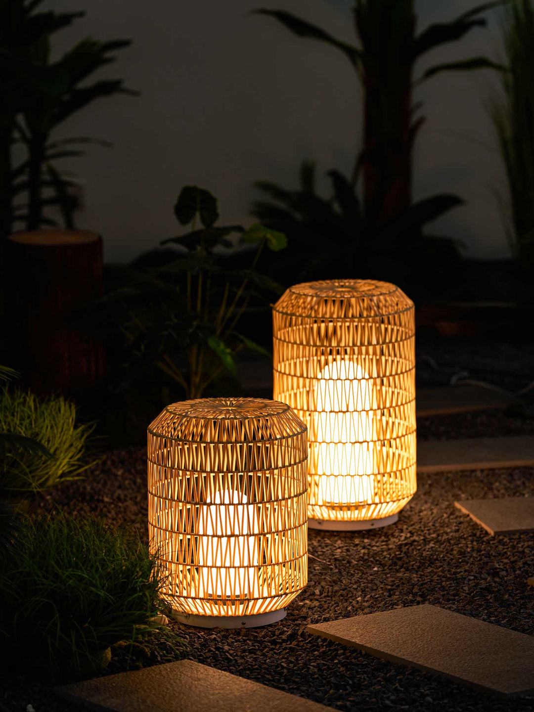 Genevieve Rattan Outdoor Table Light