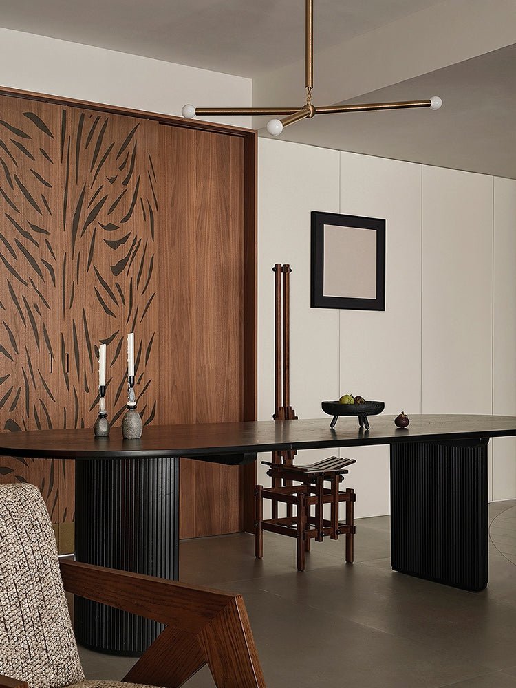 Arthur Modern Brass Wrapped Linear Chandelier-Neutral Decor